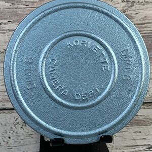 Korvette‎ Dual 8 Camera Dept. Movie Film Reel Metal Canister Vintage